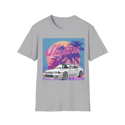 Vintage Style Skyline JDM Car T-Shirt - Gift Idea - Retro - Car Guy Car Girl