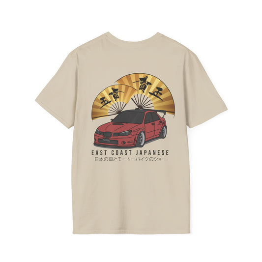 East Coast Japanese - Red Subaru Design - T-Shirt