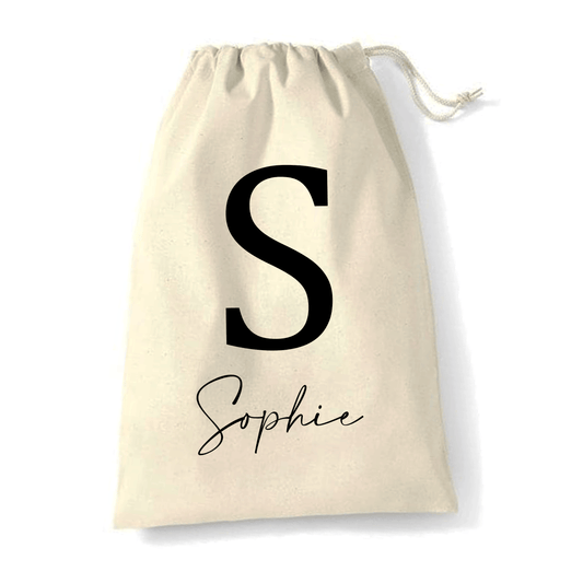 Christmas Sack - Large Initial and Name