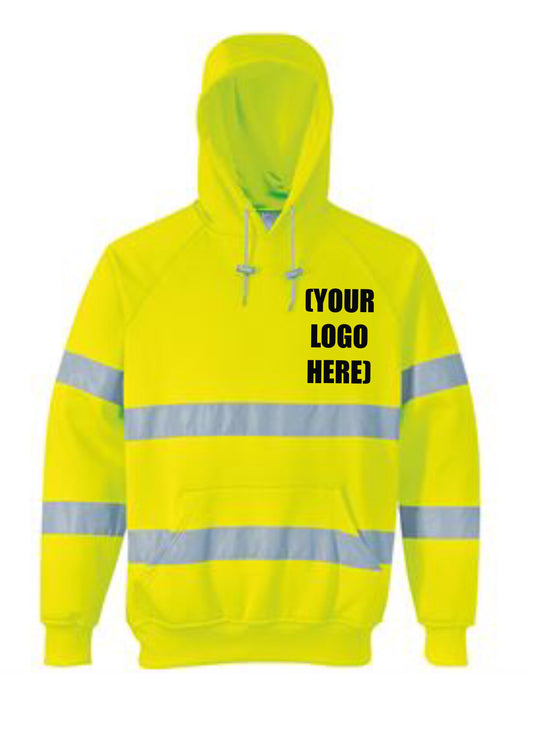 Hi-Vis Hoodie - Your Logo Here